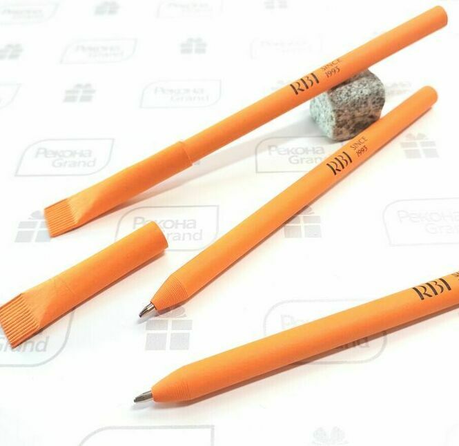 бумажные ручки с логотипом