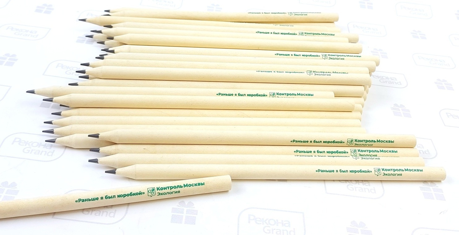эко карандаши с логотипом